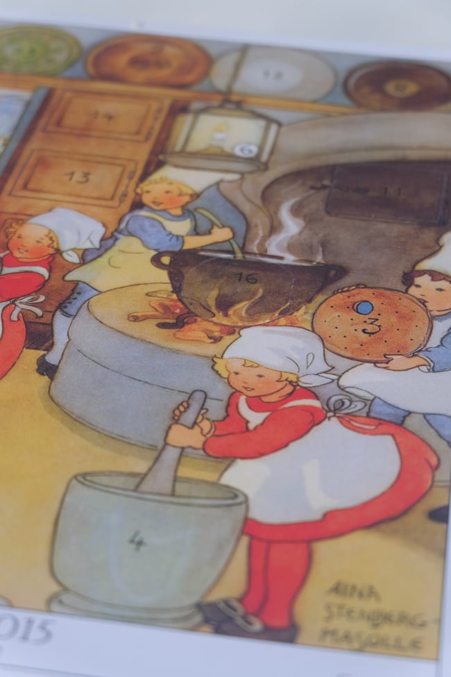 Vintage Style Advent Calendar 