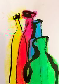 What we leave behind - small - 10x15 cm, acrylic on aquarelle paper