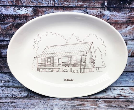 Image of House Portrait Platter