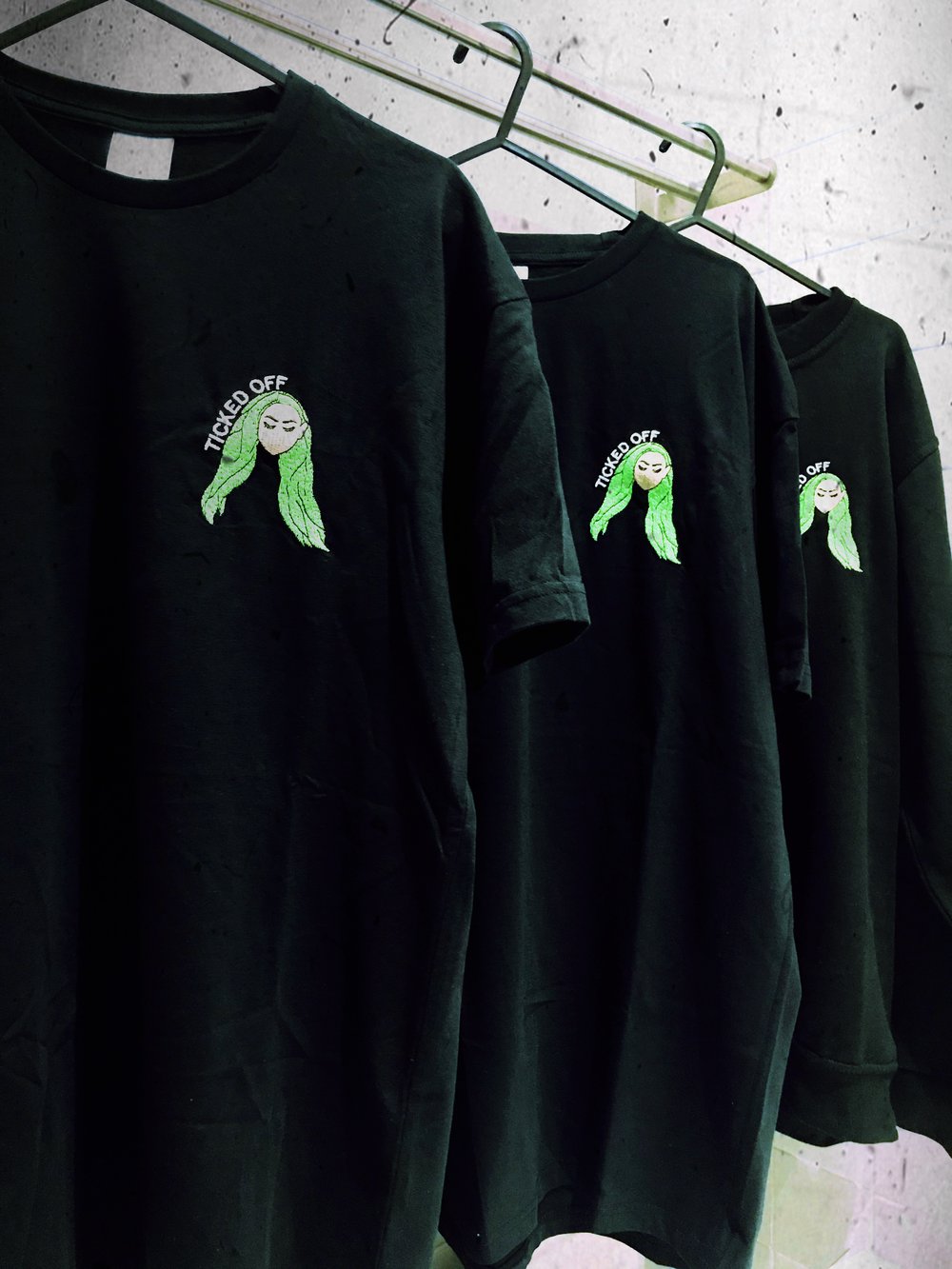 'TICKED OFF' T-Shirt - Fully Embroidered