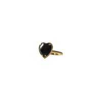 Image 2 of Victorian Heart Onyx Ring