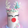 Sparkly Reindeer - Cake Topper set