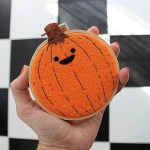 Image of Tiny Face Pumpkin Hoop 