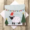 Snowy Sheep Christmas Card