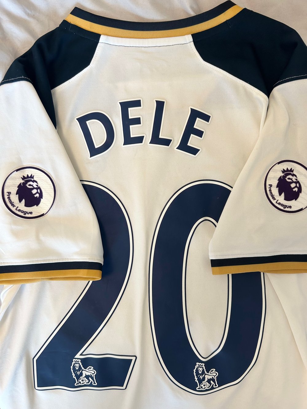 Image of Tottenham Hotspur “DELE 20” 2016/17 Home Shirt + PL patches (S)