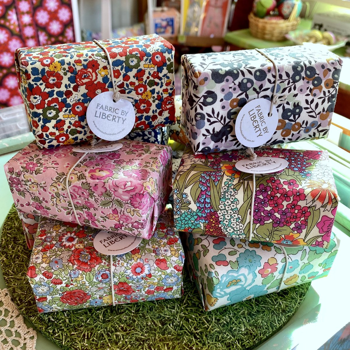 Liberty Fabric Wrapped Soap | The Crafty Squirrel