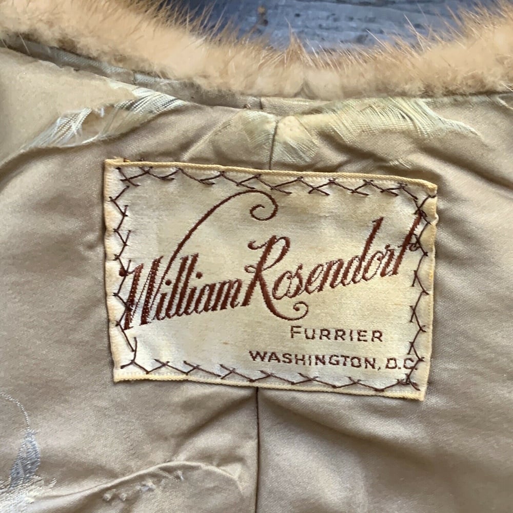 WILLIAM ROSENDORF Mink Fur Stole Wrap