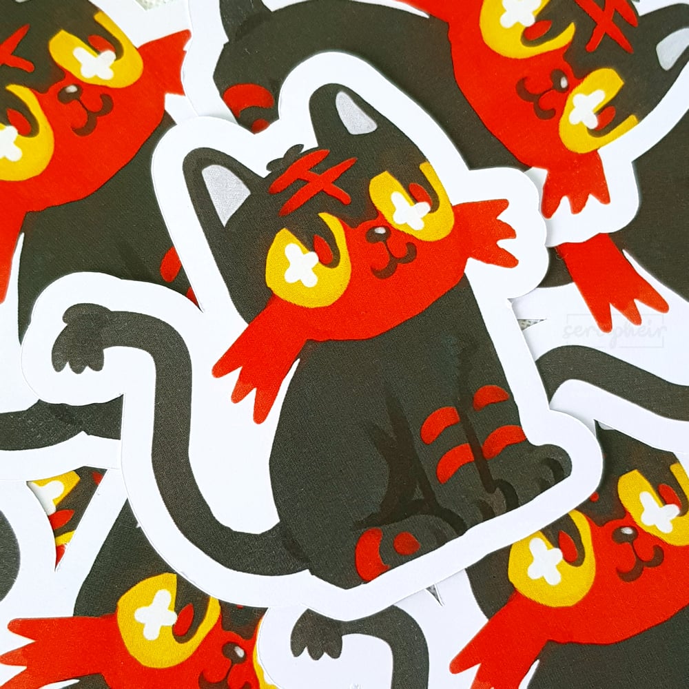 Image of Popplio/Rowlet/Litten - Stickers (Set of 3)