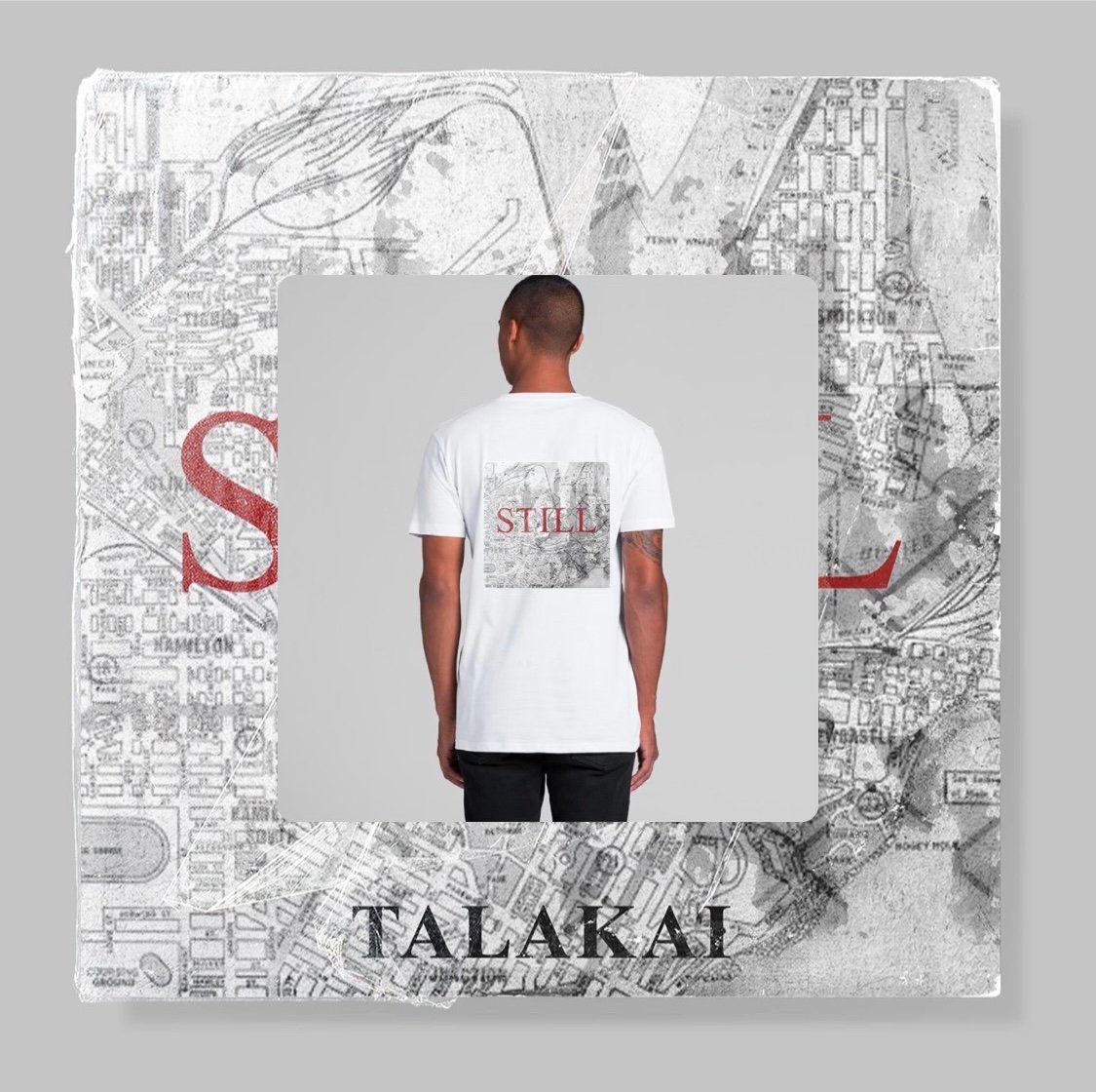 Image of *LAST CHANCE* Limited 1/50 Run 'STILL' Newcastle Map Tee