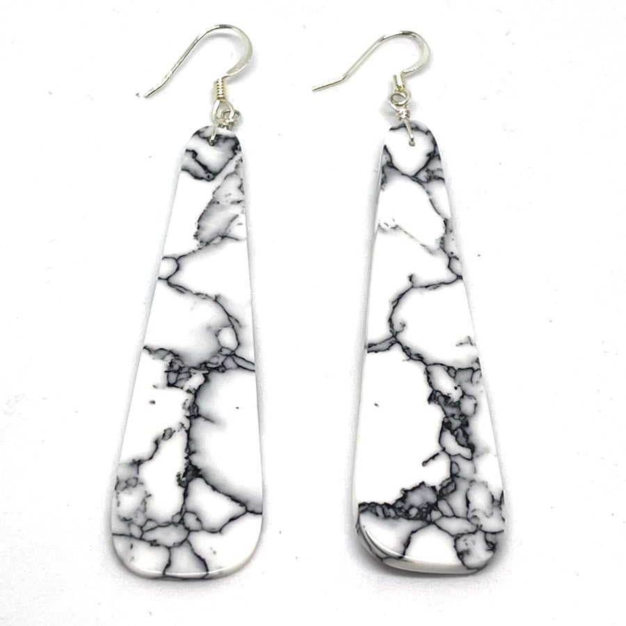 Image of White Turquoise Chic Earrings