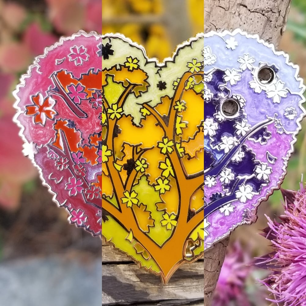Heart of Spring Renewal Pins