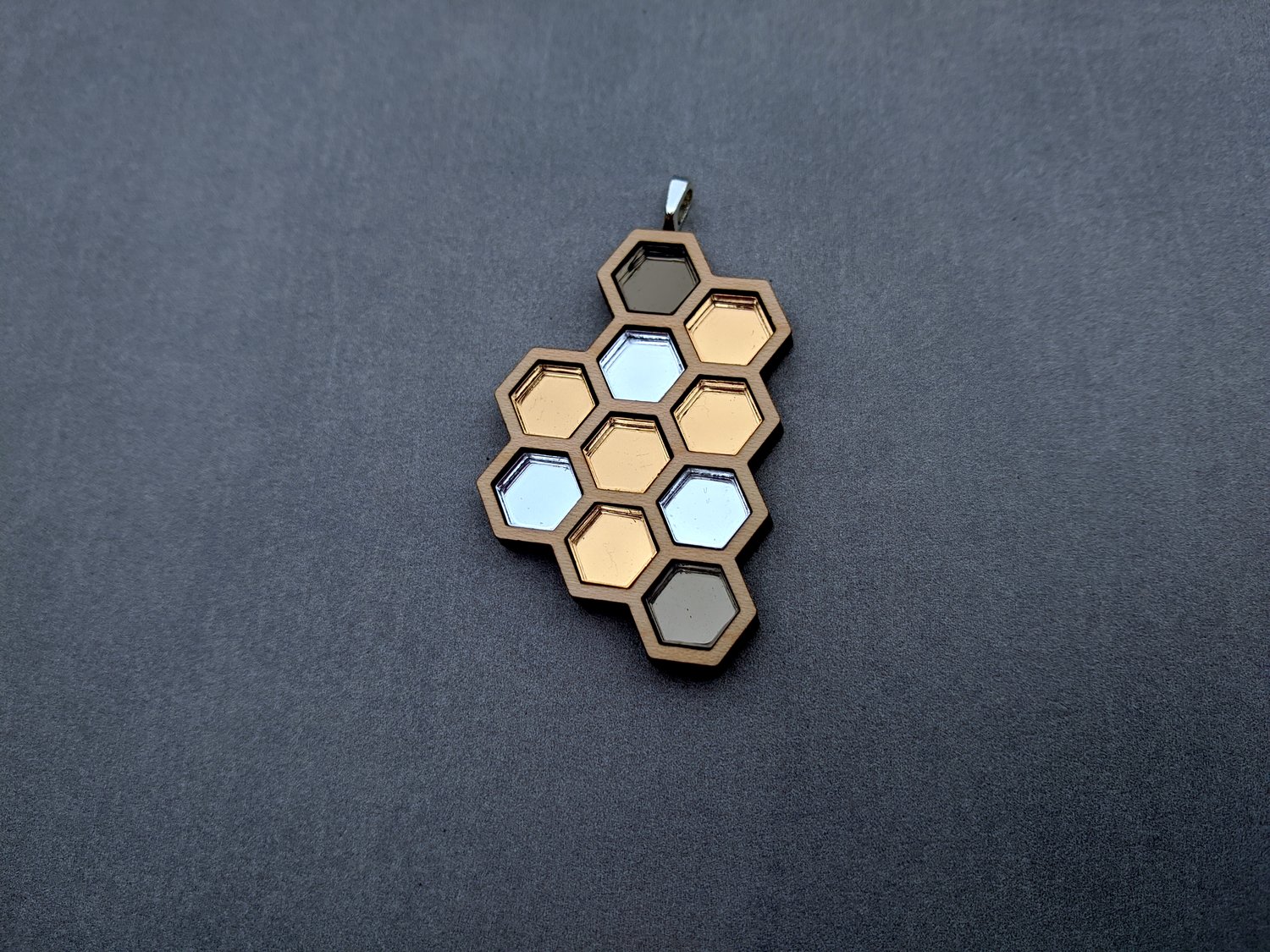Shiny Honeycomb Necklace