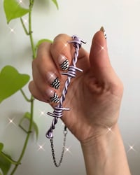 Image 8 of BARBED WIRE CHOKER THIN CHAIN