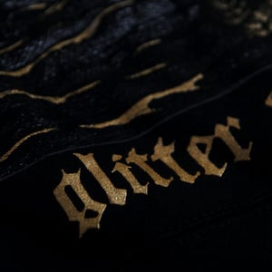 Image of MGŁA - 'Glitter & Gehinnom' black sweatshirt