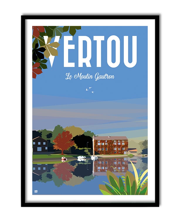 Image of Vertou "le Moulin Gautron" 50x70cm ou 30x40cm