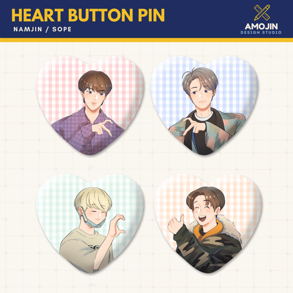 Image of BUTTON PIN: Hyung Line