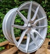 19" AVA 304 STAGGERED ALLOY WHEELS FITS 5X112 SILVER BRUSHED
