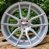 19" AVA 304 STAGGERED ALLOY WHEELS FITS 5X112 SILVER BRUSHED