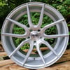 20" AVA 304 STAGGERED ALLOY WHEELS FITS 5X112 SILVER BRUSHED