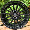 20" AVA MALIBU STAGGERED ALLOY WHEELS FITS 5X120 BLACK
