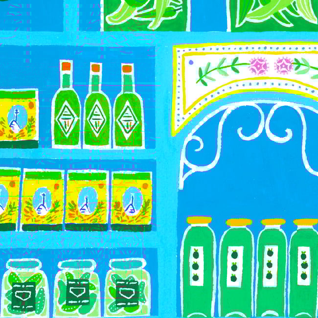 AFFICHE L'ÉPICERIE BLEUE