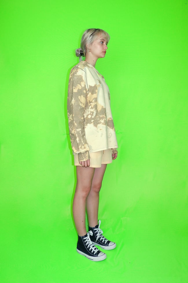 Beige dye heavyweight longsleeve