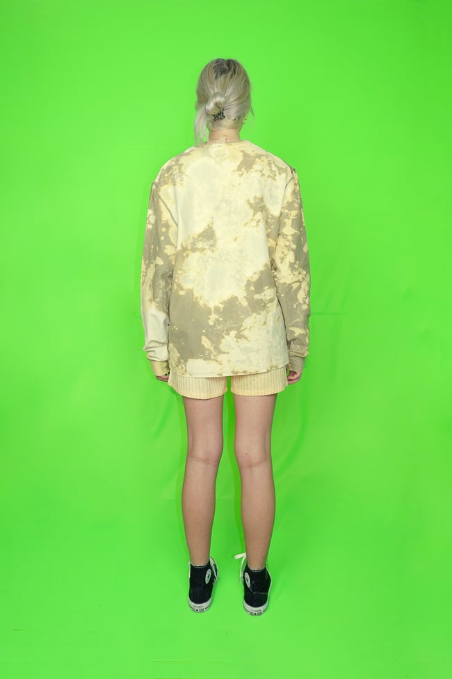 Beige dye heavyweight longsleeve
