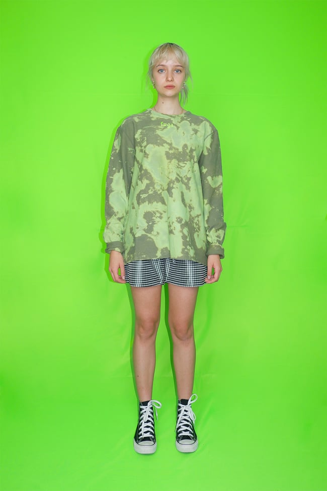 Green dye heavyweight longsleeve 