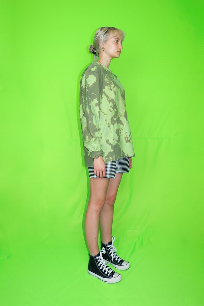 Green dye heavyweight longsleeve 