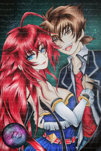 Rias und Issei Poster 