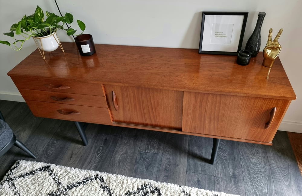 Image of AVALON TEAK CREDENZA / MEDIA UNIT