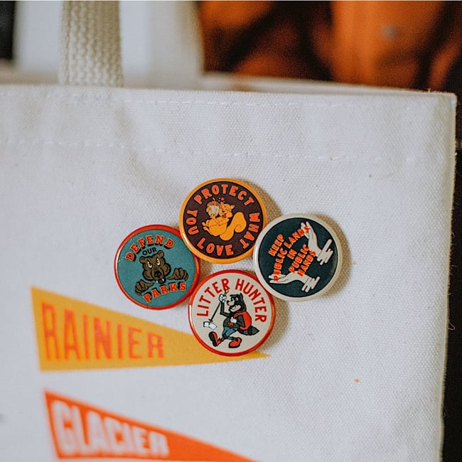 Defend Our Parks Pin Back Button