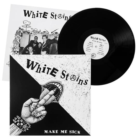 Image of White Stains - "Make Me Sick" 12" (euro press)