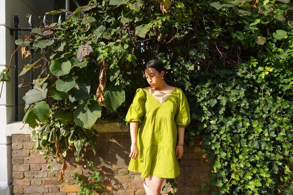 Image of The Laila Dress in Olive 