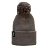 Walnut Knit Cuff Beanie w/ Pom