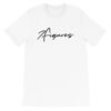 7 FIGURES SCRIPT TEE WHITE/BLACK