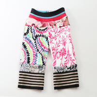 Image 1 of floral courtneycourtney bold happy stripe patchwork sweater 6/12m baby girl gift pants shower