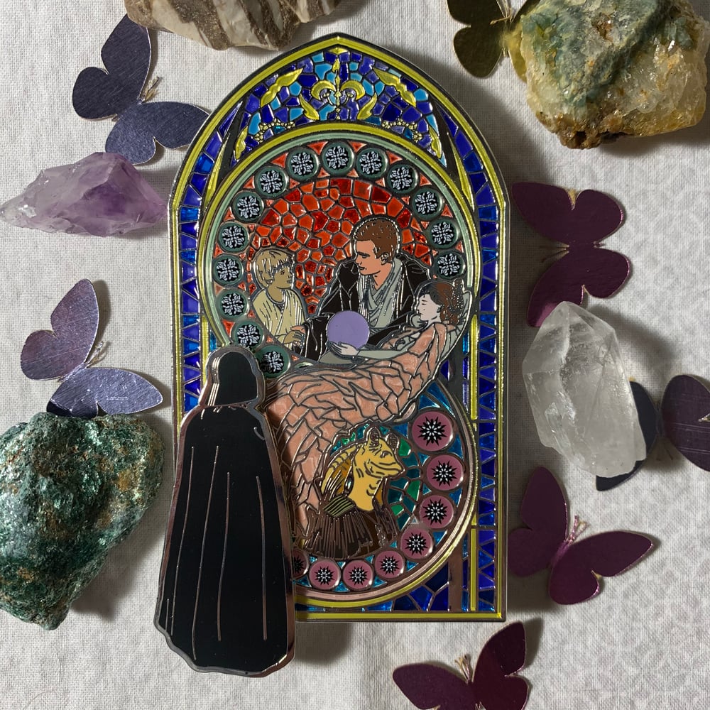 Mourning Glass Window Pin