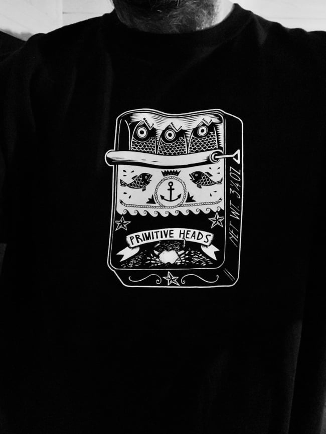 Primitive Heads-Sardine Tin t shirt 