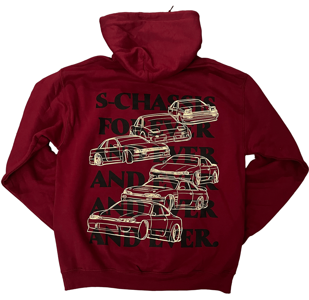 Image of S-Chassis Forever & Ever Garnet Hoodie