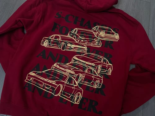 Image of S-Chassis Forever & Ever Garnet Hoodie