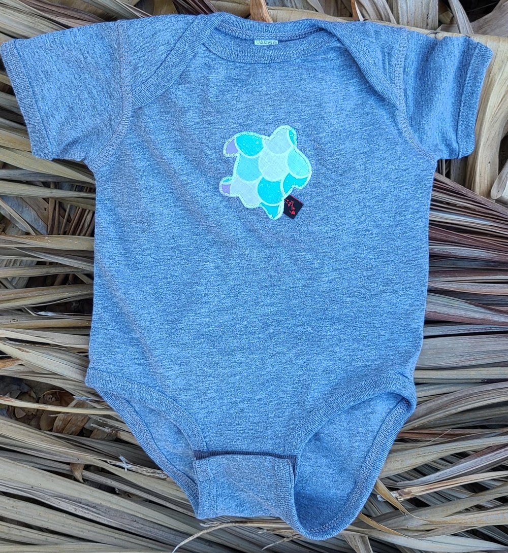 Image of Light Honu Patch Onesie and Tee