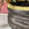 Charcoal Swirl Planter