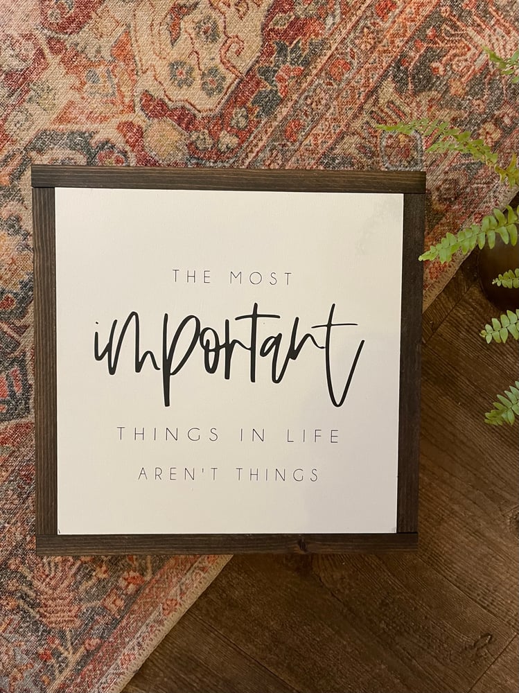 Image of The Most Important Things
