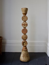 Image 5 of Mid-Century Bernard Rooke Studio Ceramic TOTEM Floor Lamp, England