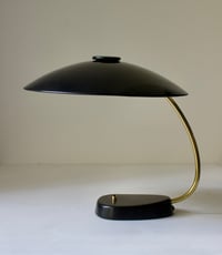 Image 4 of Large Black and Brass Desk Lamp, 1962