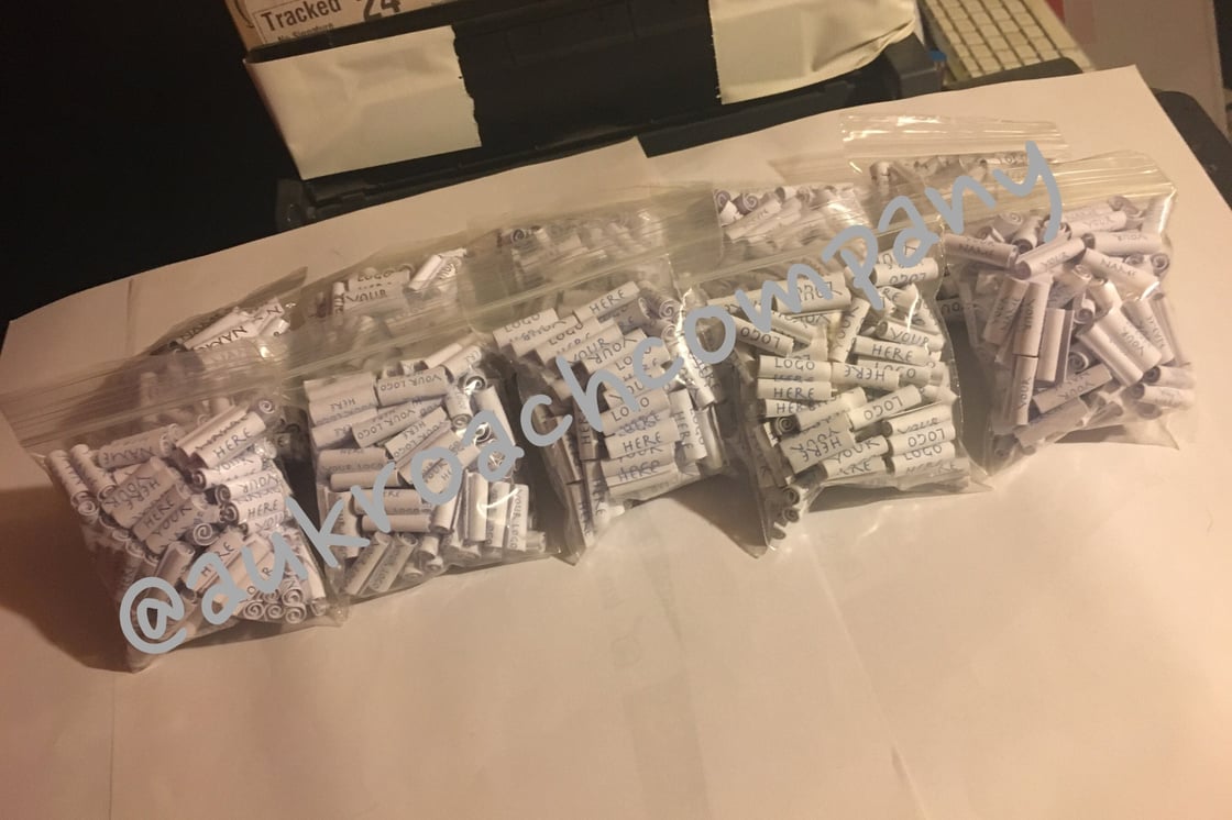 Image of Custom Black and White Roaches (100X10)