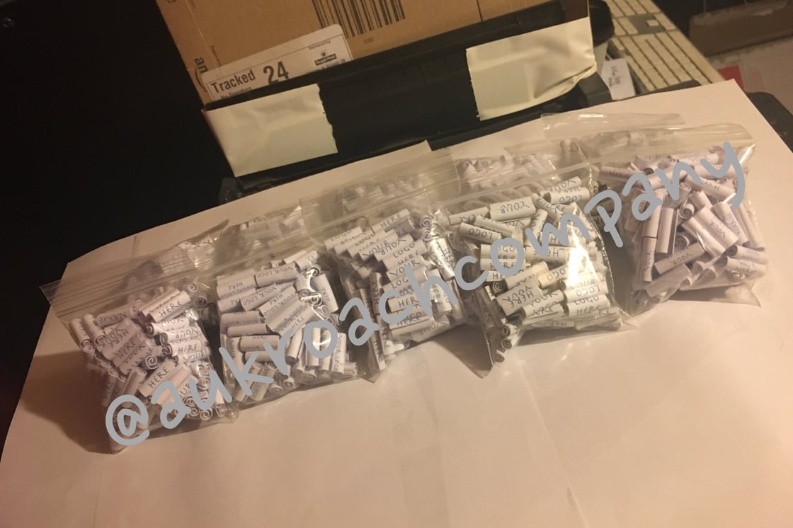 Image of Custom Colour Roaches (100X10)