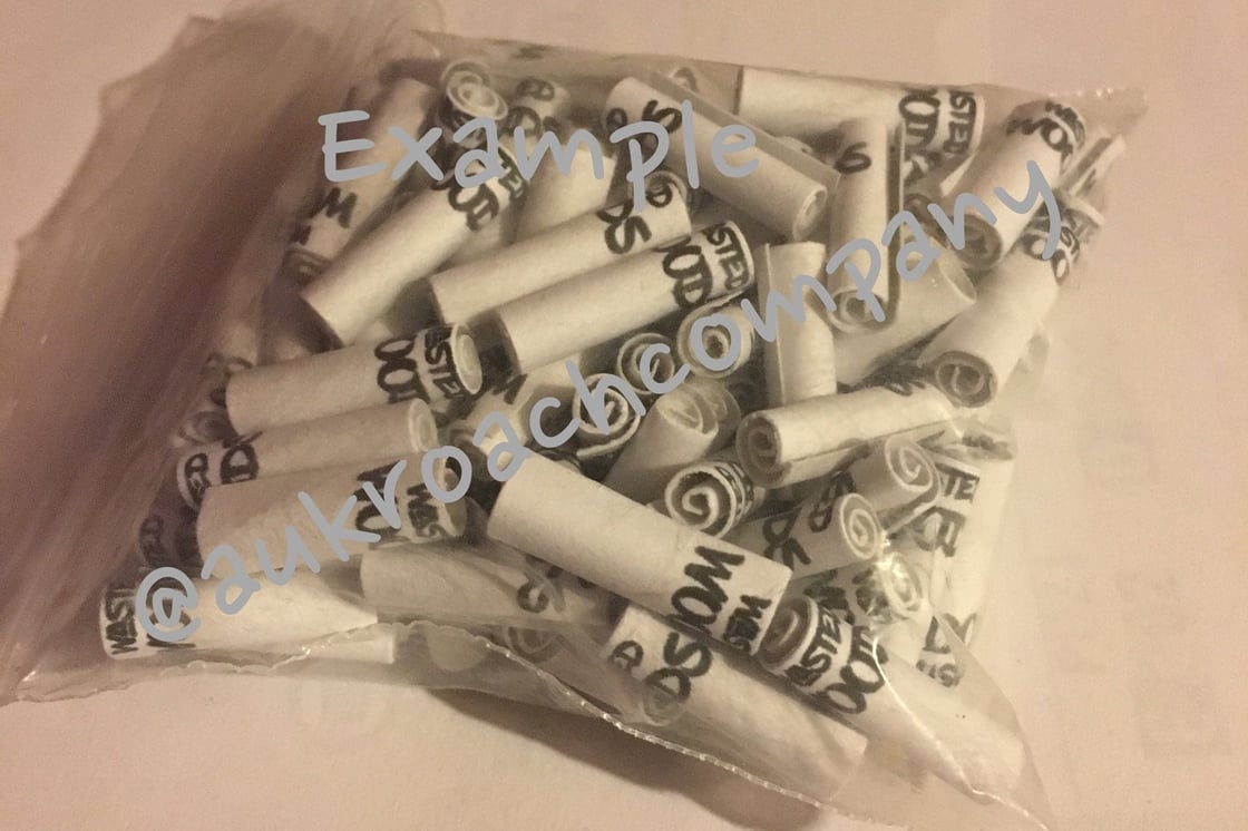 Image of Custom Black and White Roaches (100)