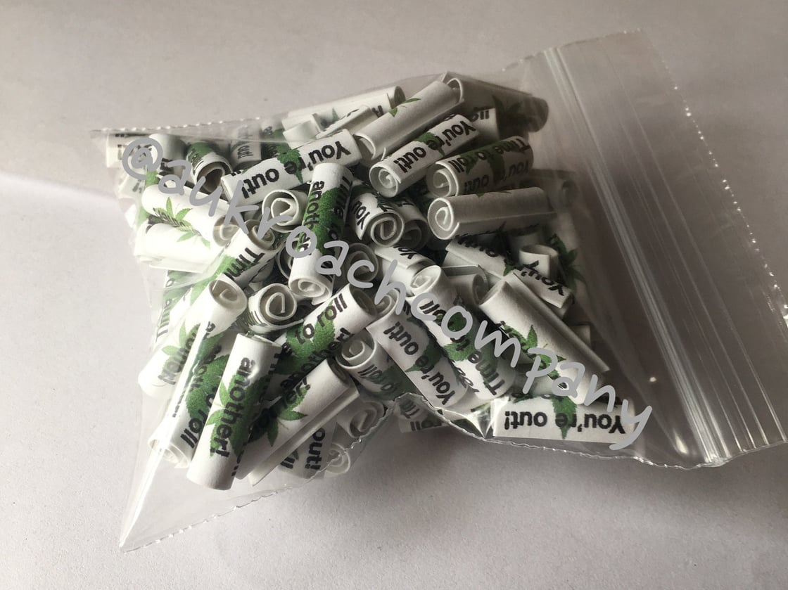 Image of 'You're out! Time to roll another!' 30 or 100 Roaches